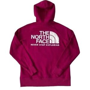 (NWT) The North Face Women's Dramatic Plum Print Graphic Pullover Hoodie, Small
